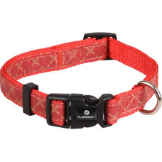 Obojek nylon Odin červený 1x20-35cm Flamingo