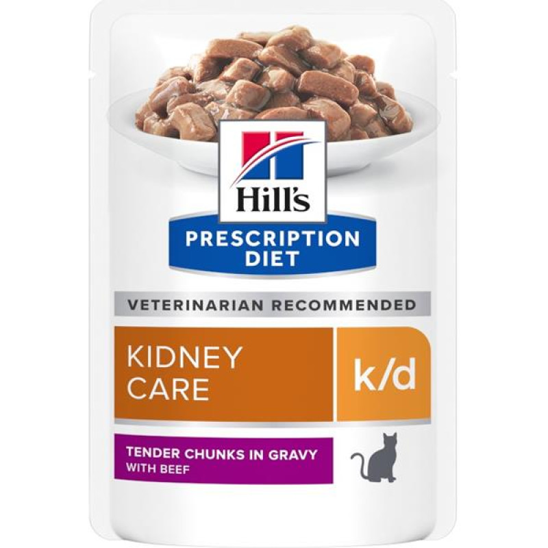 Hill's Prescription Diet Feline k/d kapsička Beef 12 x 85 g