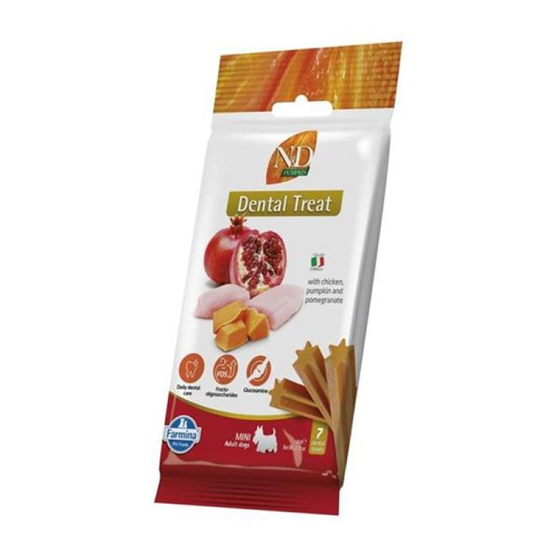 N&D PUMPKIN Dog Dental Snack Chicken Adult Mini 60 g