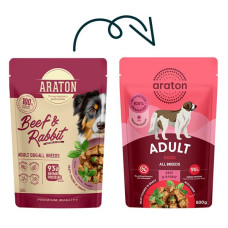 Araton Dog kaps. Adult Beef/Rabbit 500 g