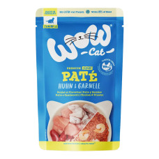 WOW Cat kapsička Paté Kuře s krevetami Junior 125g