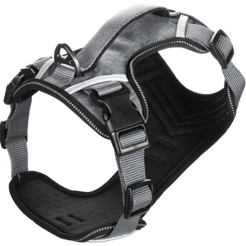 Postroj nylon Heron šedý 2,5x70-98cm Flamingo