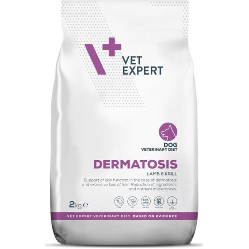 VetExpert VD 4T Dermatosis Dog Lamb & Krill 2kg