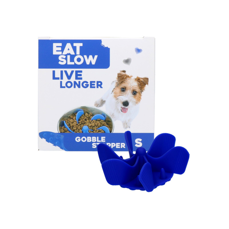 Eat Slow Live Longer zpomalovací Spirála do misky modrá   S