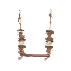 Hračka pták přírodní, houpačka Swing Bar Quapas! 45x30cm