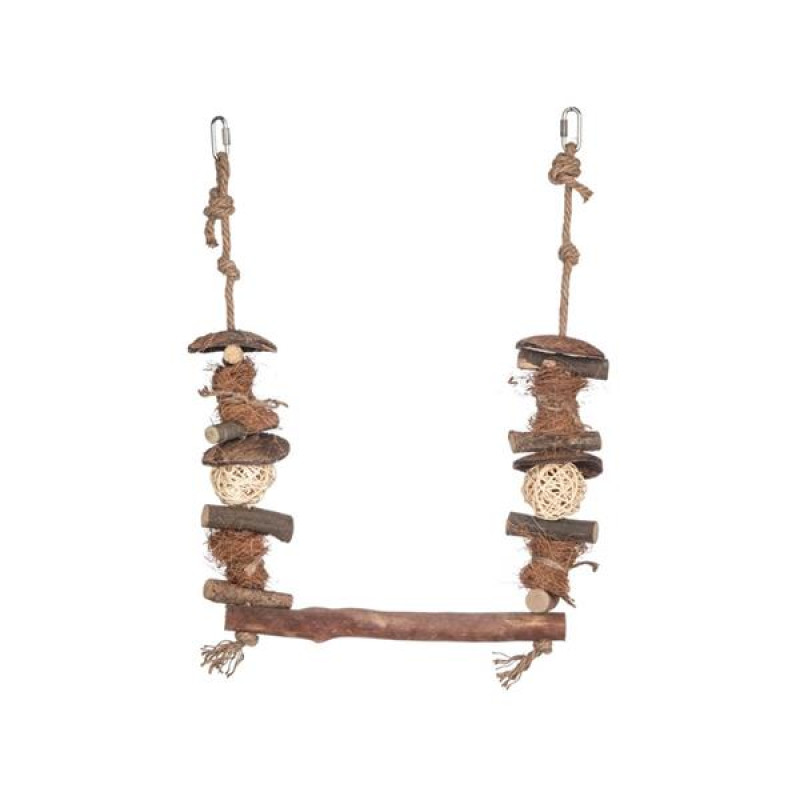Hračka pták přírodní, houpačka Swing Bar Quapas! 45x30cm
