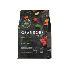 Grandorf FRESH granule pro psy Adult Maxi - Jehně  3kg