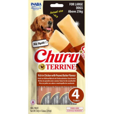Inaba Churu Terrine Large Dog kuře a arašíd.máslo 4x54g