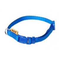 Obojek puppy nylon rozlišovací - modrý BAFPET 1,00 x 20-35 cm