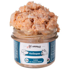 ALL ANIMALS Kočkopes sklo Losos ve vl. šťávě 200g