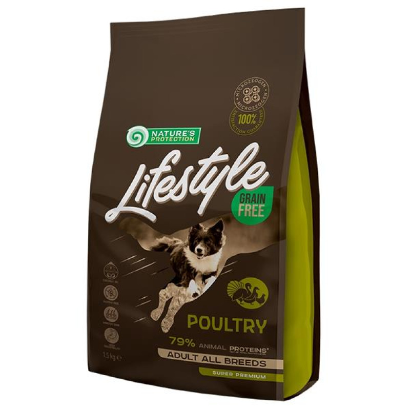 Nature's Protection Dog Dry LifeStyle GF Poultry 1,5 kg