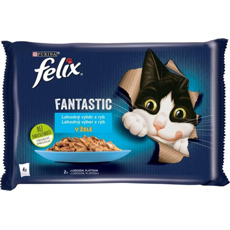 Felix cat kaps.-Fant.Multipack mořské hody v želé 4 x 85 g