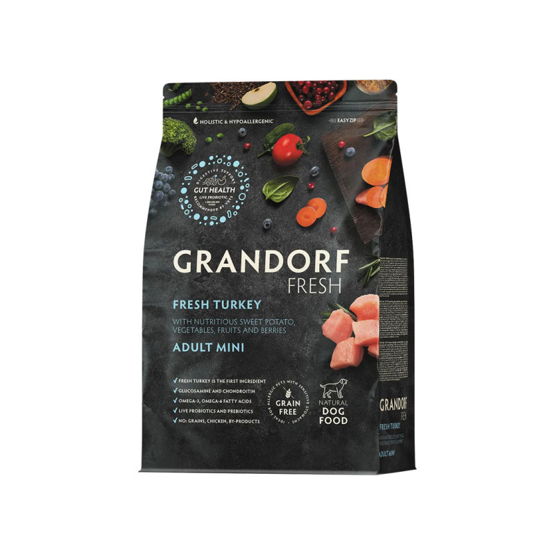Grandorf FRESH granule pro psy Adult Mini - Krocan 3kg