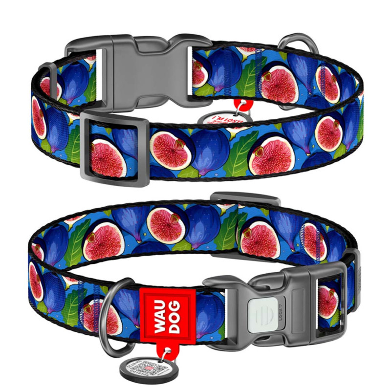 WAUDOG obojek nylon Fíky QR   (S/25-35cm/1,5cm)