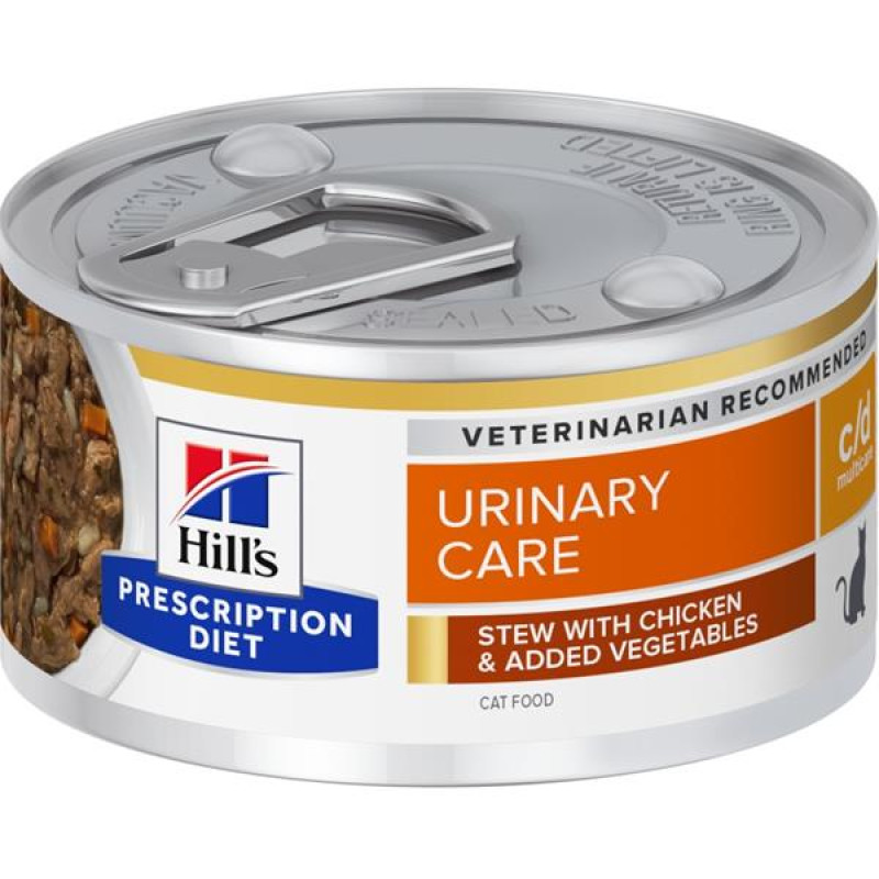 Hill's Prescription Diet Feline Stew c/d Multicare kuře a zelenina konzerva 82 g