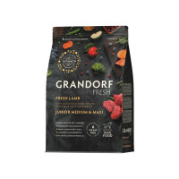 Grandorf FRESH granule pro psy Junior Medium & Maxi - Jehně 3kg
