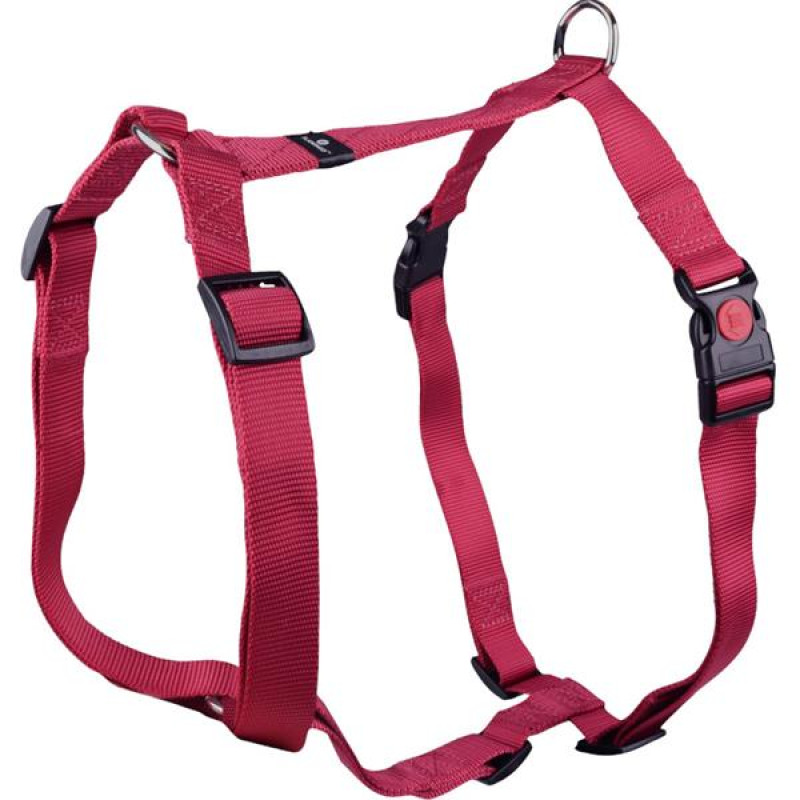 Postroj nylon Ziggi vínový XL 2,5x70-110cm Flamingo