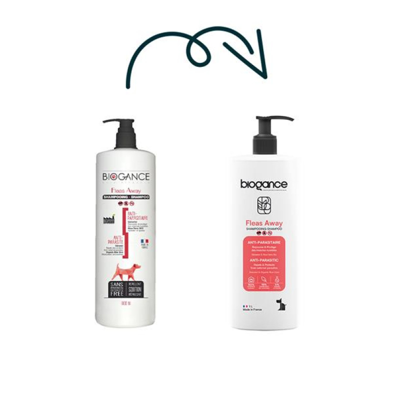 Biogance šampon Fleas away dog - antiparazitní 1l