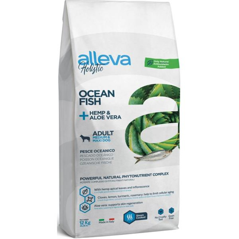 ALLEVA HOLISTIC Dog Dry Adult Ocean Fish Medium/Maxi 12kg