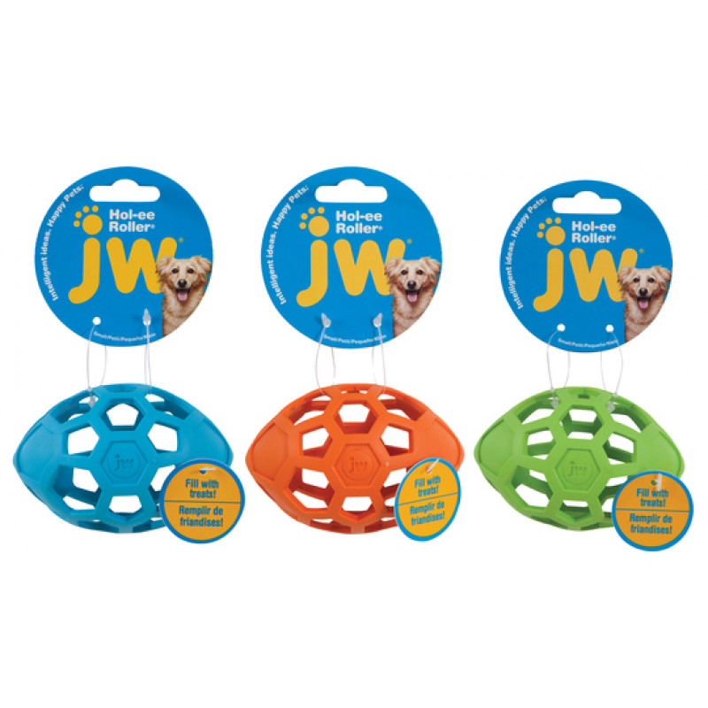 JW Hol-EE Roller Rugby míč - mix barev - 10 cm Small 