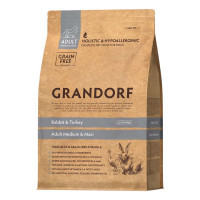 Grandorf granule pro psy Adult Medium & Maxi - Králík a krocan GF 10kg