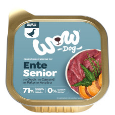 WOW Dog paštika Kachna s batáty Senior 150g