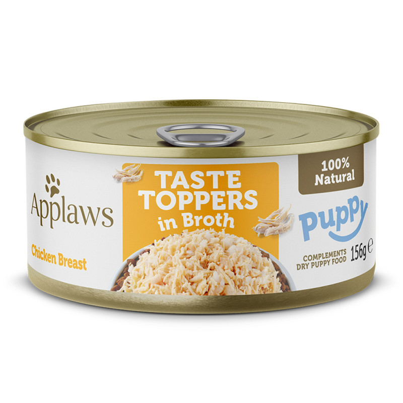 Applaws konzerva Dog Puppy Kuřecí prsa ve vývaru 156g