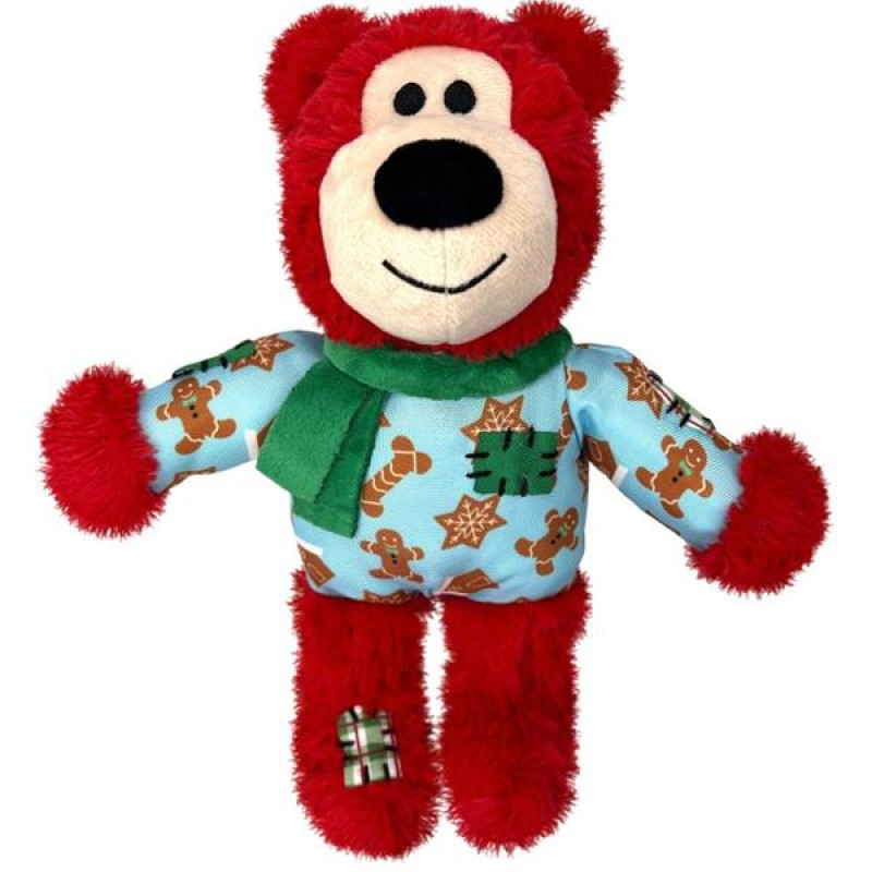 Hračka plyš vánoč. Medvěd KONG M/L mix