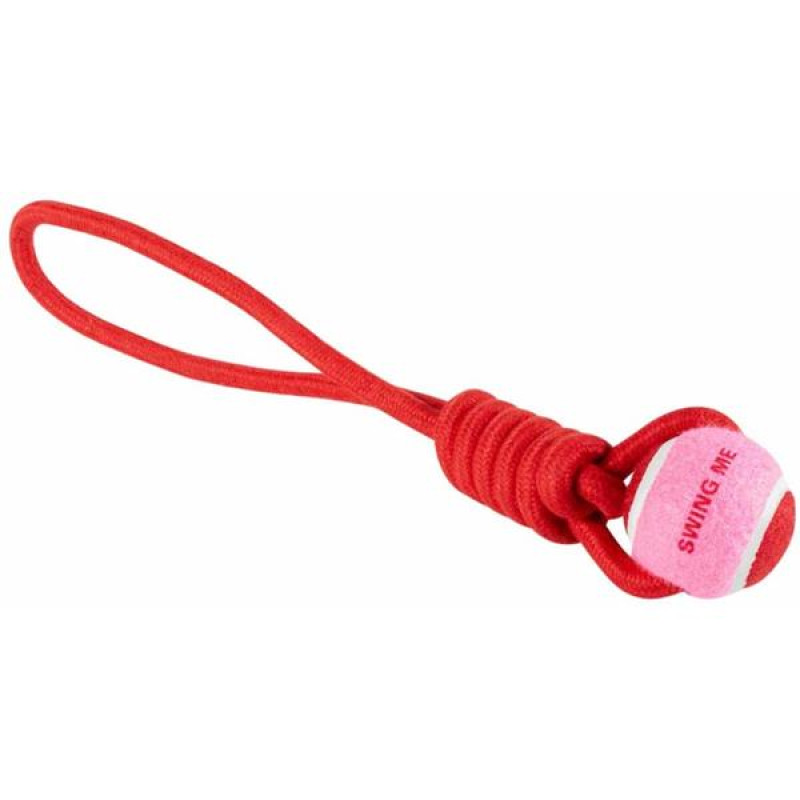 Hračka provaz přetahovadlo Throw Me 45cm růžové Coockoo