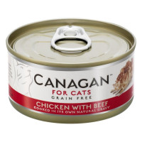 Canagan Cat konz. - Kuře s hovězím 75 g