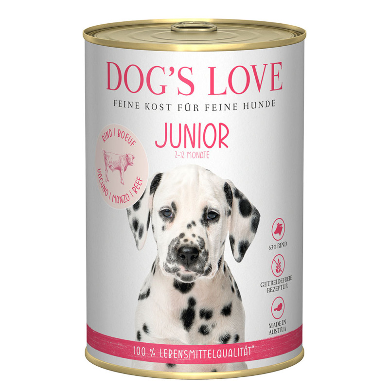 Dog's Love konzerva Hovězí Junior Classic 400g
