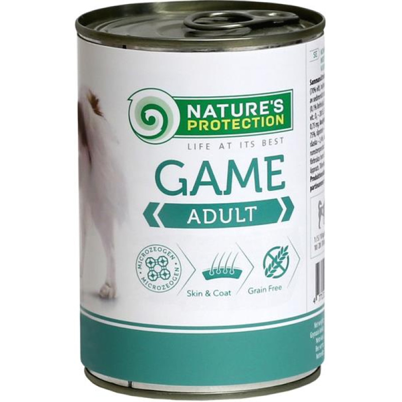 Nature's Protection Dog konz.Adult zvěřina 400 g