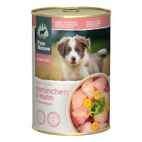 Pure Nature Dog Junior konzerva Králík a Kuře 400g