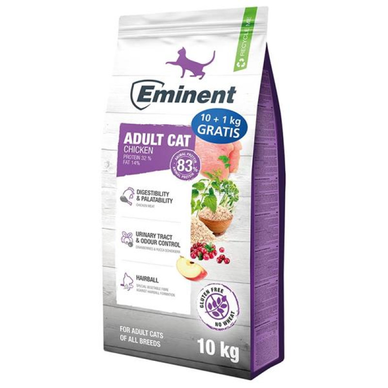 Eminent Cat Adult - Chicken 10 kg + 1kg zdarma