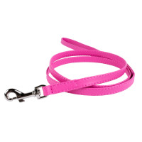 Collar Vodítko kožené Glamour Classic - růžové (122cm/25mm)