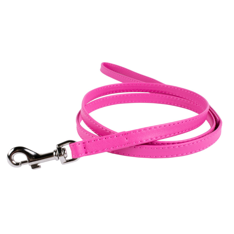 Collar Vodítko kožené Glamour Classic - růžové (122cm/25mm)
