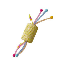 Hračka cat Jolly váleček 22cm žlutý Duvo+