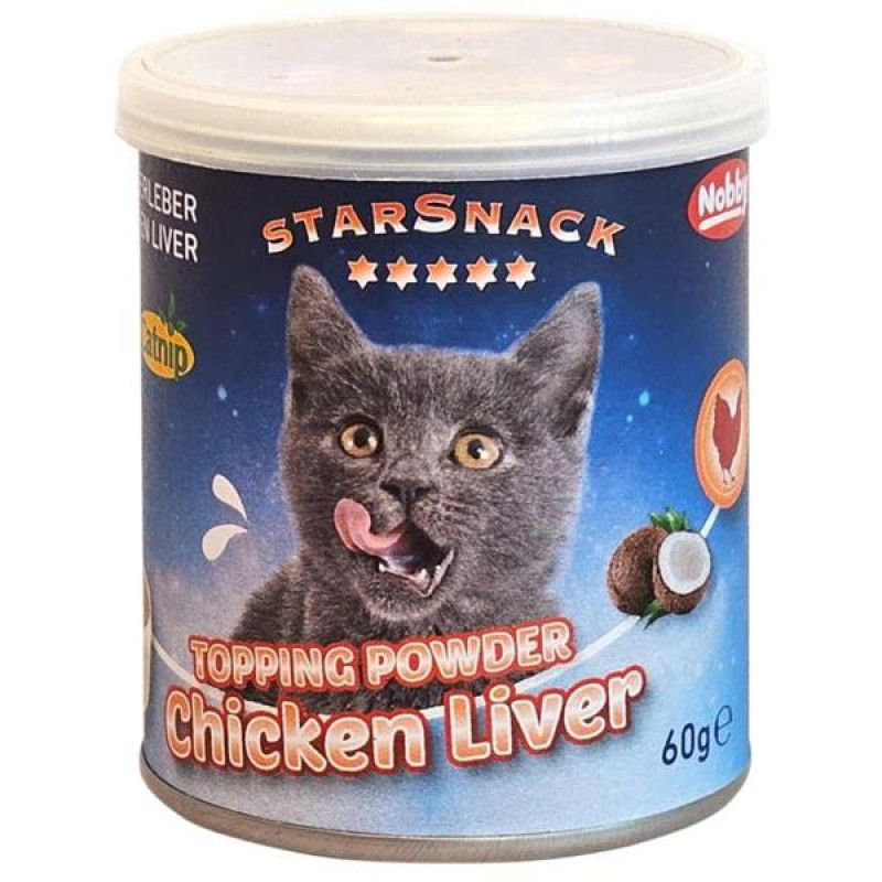 Nobby - StarSnack Topping Powder Cat Chicken Liver with Catnip 60 g