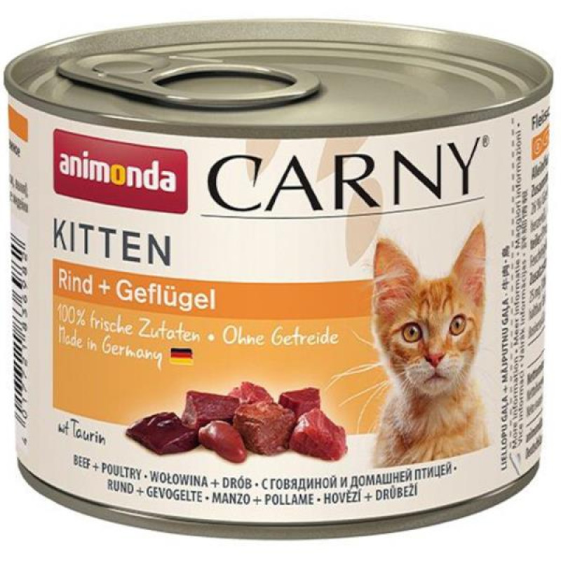 Animonda Carny Kitten konz. - hovězí + drůbeží 200 g