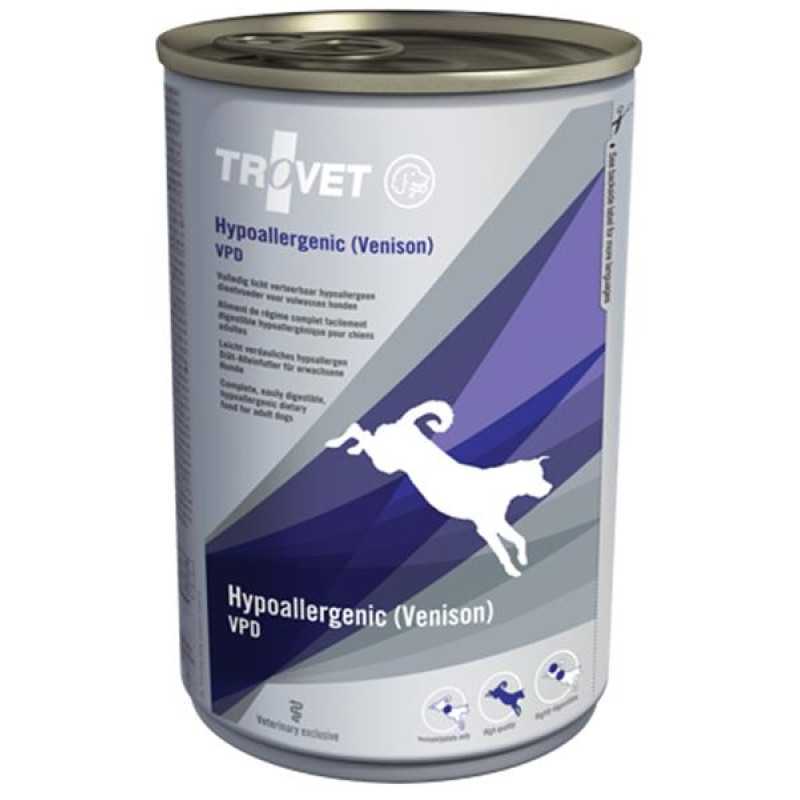 Trovet Canine VPD Hypoallergenic Venison konzerva 400 g