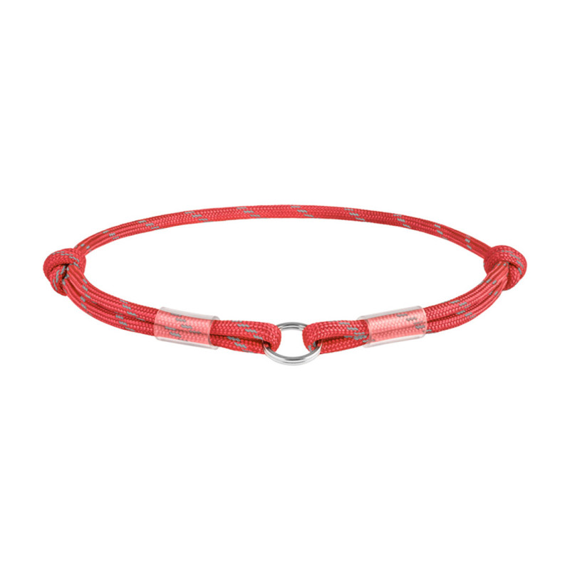 WAUDOG obojek Paracord na QR známku červený (42-76cm/4mm)
