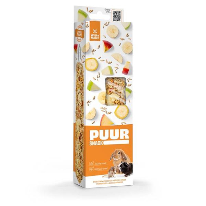 PUUR tyčinky dr.savec banán&jablko 2ks, 180g