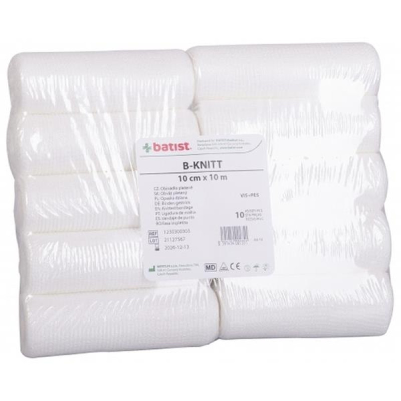 Obinadlo nesteril. hydrofilní B-KNITT 10ks 10cmx10m