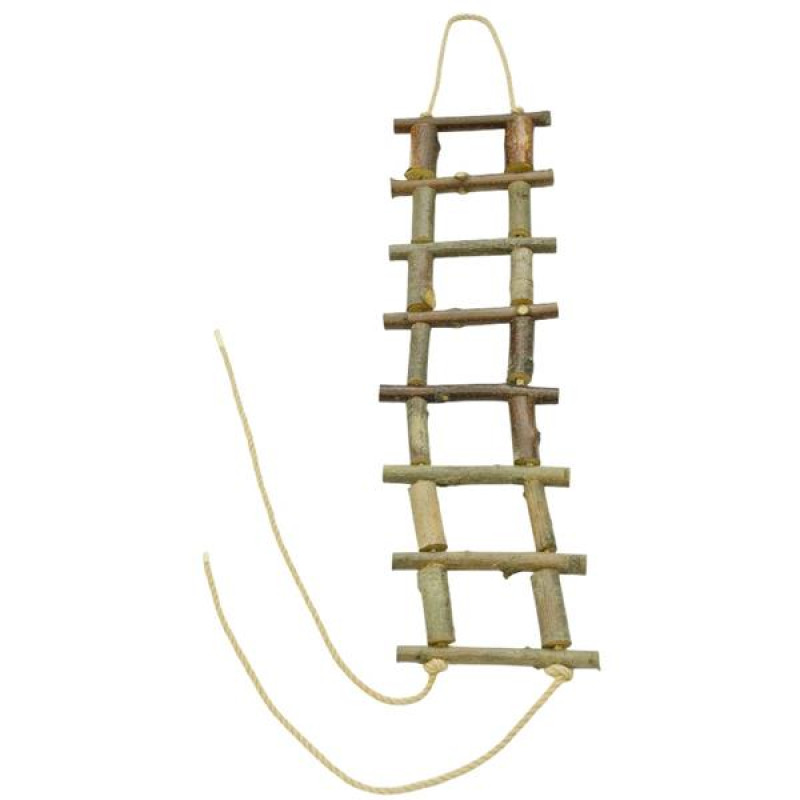 Žebřík dřevěný přírodní slabší 50 cm