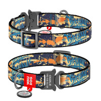 WAUDOG obojek nylonový DC Batman jeans Fastex QR (28-40cm/2cm) 