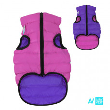 AiryVest bunda pro psy růžová/fialová   S 40