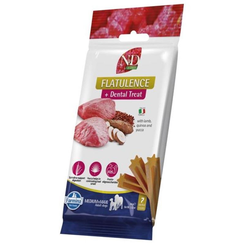 N&D QUINOA Dog Dental Snack Flatulence Adult Medium & Maxi 100 g