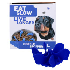 Eat Slow Live Longer zpomalovací Spirála do misky modrá L