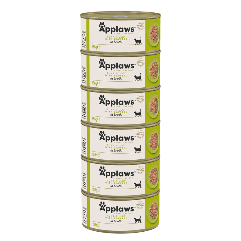 Applaws konzerva Cat Tuňák s mořskými řasami 6x156g