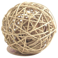 Hračka hlod. přírodní ratan koule Rosewood 15cm